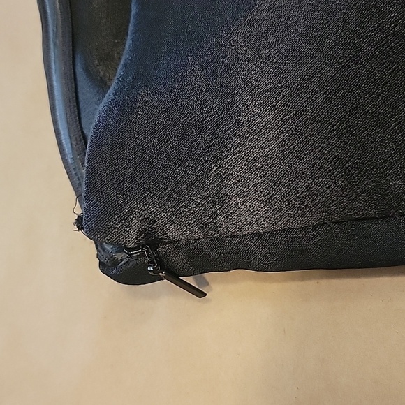 MNG Mango Size XS Black Satin Bandeau Corset Top, Excellent Used Condition - Picture 5 of 14